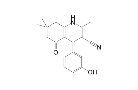 4-(3-hydroxyphenyl)-2,7,7-trimethyl-5-oxo-1,4,5,6,7,8-hexahydro-3-quinolinecarbonitrile