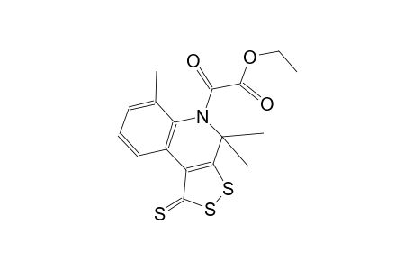 1H-[1,2]dithiolo[3,4-c]quinoline-5-acetic acid, 4,5-dihydro-4,4,6-trimethyl-alpha-oxo-1-thioxo-, ethyl ester