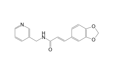(2E)-3-(1,3-benzodioxol-5-yl)-N-(3-pyridinylmethyl)-2-propenamide