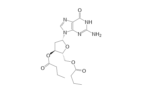 [(2R,3S,5R)-5-(2-amino-6-oxo-3H-purin-9-yl)-3-butanoyloxy-tetrahydrofuran-2-yl]methyl butanoate