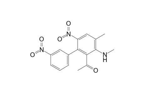 2-Acetyl-6-methyl-4-nitro-3-(3-nitrophenyl)-N-methylaniline