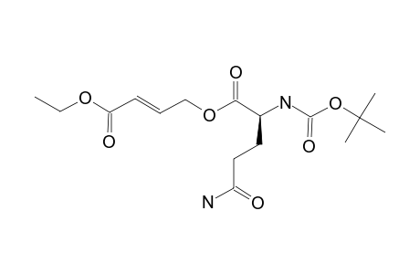 (S,E)-4-ETHOXY-4-OXOBUT-2-ENYL_5-AMINO-2-(TERT.-BUTOXYCARBONYLAMINO)-5-OXOPENTANOATE