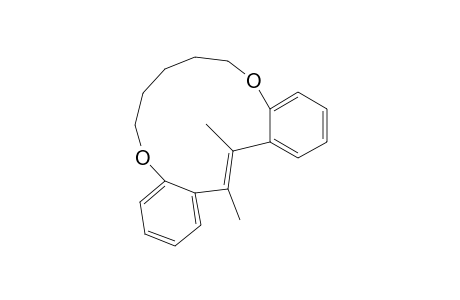 6H-Dibenzo[h,l][1,7]dioxacyclotridecin, 7,8,9,10-tetrahydro-16,17-dimethyl-, (E)-