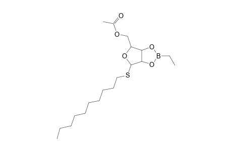 beta-D-LYXOFURANOSIDE, 5-O-ACETYL-2,3-O-ETHYLBORANDIYL-1-THIODECYL-
