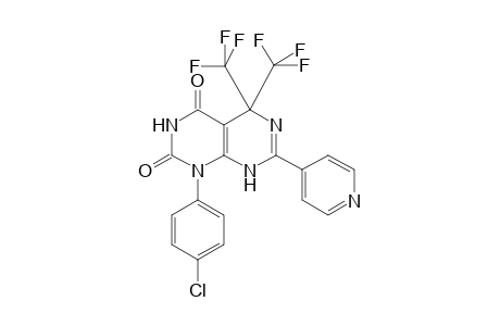 1-(4-Chlorophenyl)-7-(4-pyridyl)-5,5-bis(trifluoromethyl)-8H-pyrimido[4,5-d]pyrimidine-2,4-dione