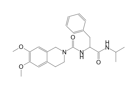 2(1H)-isoquinolinecarboxamide, 3,4-dihydro-6,7-dimethoxy-N-[(1S)-2-[(1-methylethyl)amino]-2-oxo-1-(phenylmethyl)ethyl]-