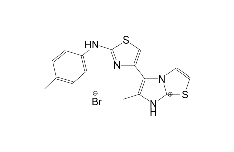 6-methyl-5-(2-(p-tolylamino)thiazol-4-yl)imidazo[2,1-b]thiazol-7-ium bromide