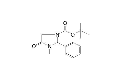 3-Methyl-4-oxo-2-phenylimidazolidine-1-carboxylic acid, t-butyl ester