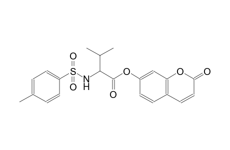2-oxo-2H-chromen-7-yl 3-methyl-2-{[(4-methylphenyl)sulfonyl]amino}butanoate