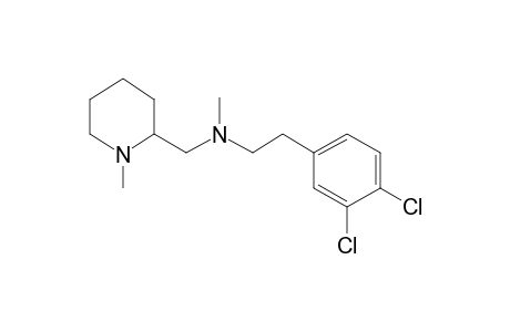 2-(3,4-Dichlorophenyl)-N-methyl-N-[(1-methyl-2-piperidinyl)methyl]ethanamine