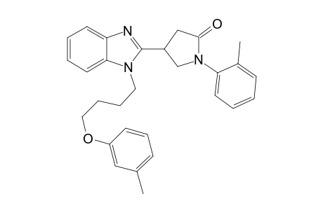 2-Pyrrolidinone, 4-[1-[4-(3-methylphenoxy)butyl]-1H-1,3-benzimidazol-2-yl]-1-(2-methylphenyl)-