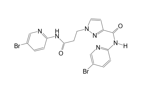 1H-pyrazole-1-propanamide, N-(5-bromo-2-pyridinyl)-3-[[(5-bromo-2-pyridinyl)amino]carbonyl]-