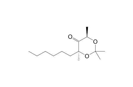 (4S,6R)-4-Hexyl-2,2,4,6-tetramethyl-1,3-dioxan-5-one