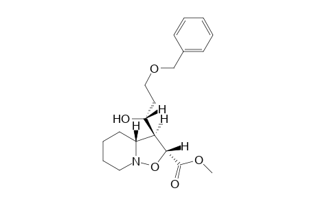 Methyl (2R,3S,3aR)-2-[(1R)-3-(benzyloxy)-1-hydroxypropyl]hexahydro-2H-isoxazolo[2,3-a]pyridine-2-carboxylate