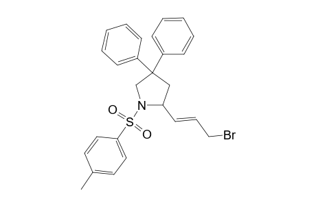 (E)-2-(3-Bromoprop-1-en-1-yl)-4,4-diphenyl-1-tosylpyrrolidine