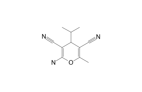 2-AMINO-3,5-DICYANO-6-METHYL-4-ISO-PROPYL-4H-PYRAN
