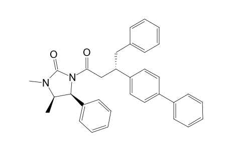 (3'S,4S,5R)-1-[3'-(4"-biphenyl)-4'-phenylbutanoyl]-1,5-dimethyl-4-phenyl-2-imadazolidinone