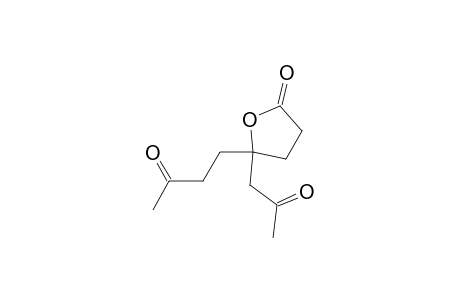 5-(3-oxidanylidenebutyl)-5-(2-oxidanylidenepropyl)oxolan-2-one
