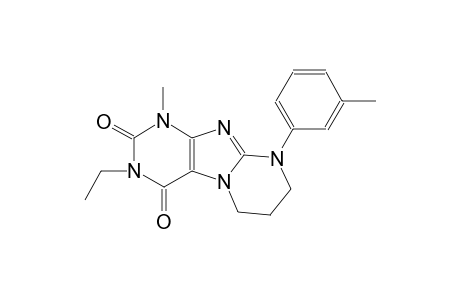3-ethyl-1-methyl-9-(3-methylphenyl)-6,7,8,9-tetrahydropyrimido[2,1-f]purine-2,4(1H,3H)-dione
