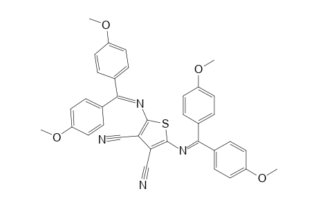 2,5-bis[bis(4-methoxyphenyl)methyleneamino]thiophene-3,4-dicarbonitrile