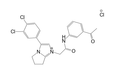 1-[2-(3-acetylanilino)-2-oxoethyl]-3-(3,4-dichlorophenyl)-6,7-dihydro-5H-pyrrolo[1,2-a]imidazol-1-ium chloride