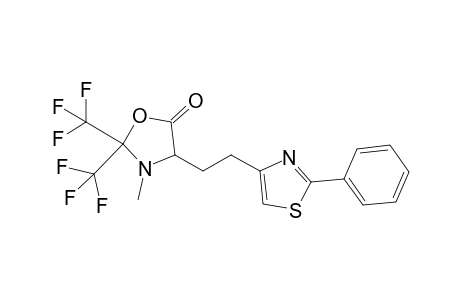 4-[2'-(2''-Phenyl-1'',3''-thiazol-4''-yl)ethyl]-3-methyl-2,2-bis(trifluoromethyl)-1,3-oxazolidin-5-one