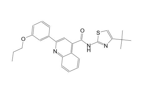N-(4-tert-butyl-1,3-thiazol-2-yl)-2-(3-propoxyphenyl)-4-quinolinecarboxamide