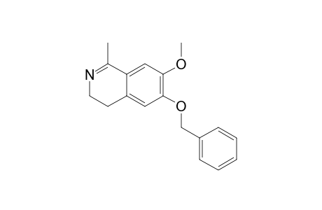 1-METHYL-6-BENZYLOXY-7-METHOXY-3,4-DIHYDROISOQUINOLINE