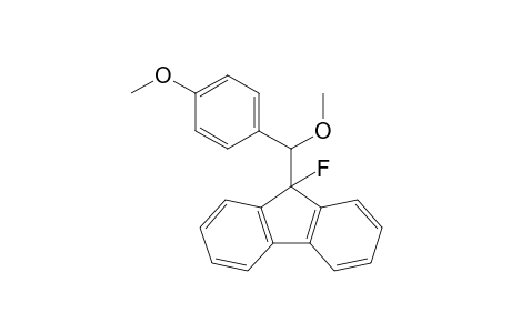 9-Fluoro-9-[1-methoxy-1-(p-methoxyphenyl)methyl]fluorene
