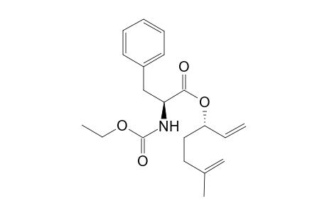 (1'S,2S)-2-[(Ethoxycarbonyl)amino]-3-phenylpropionic acid 1-vinylpent-4-enyl ester