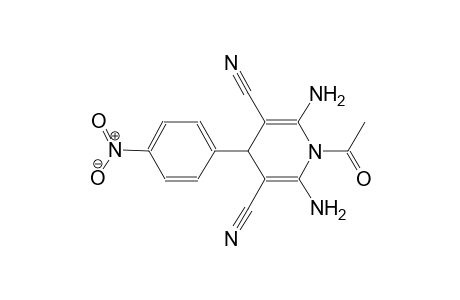 3,5-pyridinedicarbonitrile, 1-acetyl-2,6-diamino-1,4-dihydro-4-(4-nitrophenyl)-