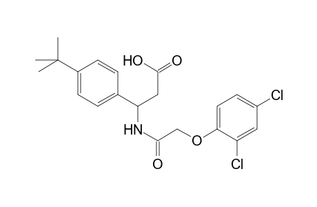 3-(4-tert-butylphenyl)-3-[[2-(2,4-dichlorophenoxy)-1-oxoethyl]amino]propanoic acid