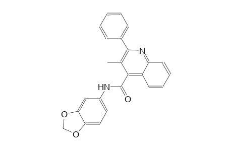 N-(1,3-benzodioxol-5-yl)-3-methyl-2-phenyl-4-quinolinecarboxamide