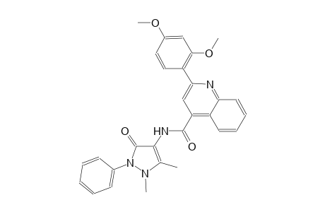 2-(2,4-dimethoxyphenyl)-N-(1,5-dimethyl-3-oxo-2-phenyl-2,3-dihydro-1H-pyrazol-4-yl)-4-quinolinecarboxamide