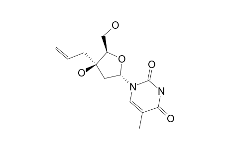 1-(3-C-ALLYL-2-DEOXY-ALPHA-D-THREO-PENTOFURANOSYL)-THYMINE