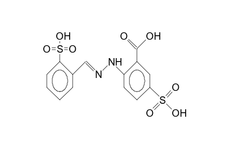 5-Sulfo-2-(2-sulfo-benzylidene)hydrazino-benzoic acid