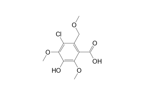 5-Chloro-3-hydroxy-2,4-dimethoxy-6-(methoxymethyl)benzoic acid