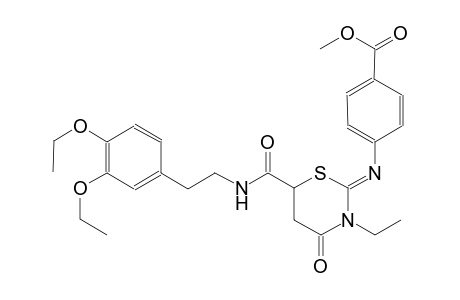 benzoic acid, 4-[[(2Z)-6-[[[2-(3,4-diethoxyphenyl)ethyl]amino]carbonyl]-3-ethyltetrahydro-4-oxo-2H-1,3-thiazin-2-