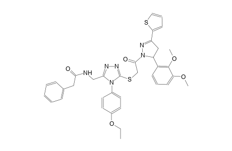 benzeneacetamide, N-[[5-[[2-[5-(2,3-dimethoxyphenyl)-4,5-dihydro-3-(2-thienyl)-1H-pyrazol-1-yl]-2-oxoethyl]thio]-4-(4-ethoxyphenyl)-4H-1,2,4-triazol-3-yl]methyl]-