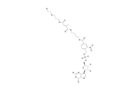 GUANOSINE-5'-MONOPHOSPHATE-P-[4-(4-[3-[3-(2-AMINOETHYLAMINO)-PROPYLCARBAMOYL]-2-METYHL-ACRYLOYLAMINO]-BUTYLCARBAMOYL]-2-NITRO-BENZYLICESTER