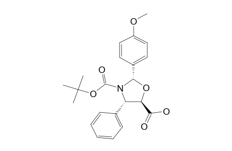 (2*,4-S,5-R)-N-TERT.-BUTOXYCARBONYL-2-(4'-METHOXY)-PHENYL-4-PHENYL-1,3-OXAZOLIDINE-5-FORMIC-ACID