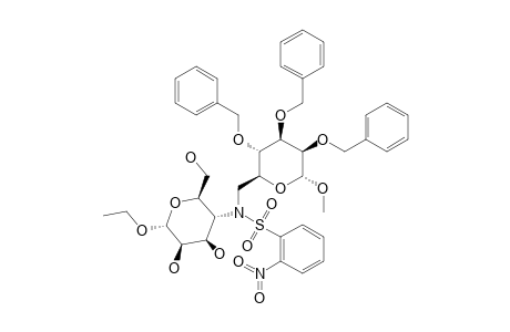 N-(METHYL-2,3,4-TRI-O-BENZYL-6-DEOXY-ALPHA-D-MANNOPYRANOSID-6-YL)-N-(ETHYL-4-DEOXY-ALPHA-D-MANNOPYRANOSID-4-YL)-2-NITROBENZENESULFONAMIDE
