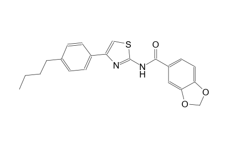 N-[4-(4-butylphenyl)-1,3-thiazol-2-yl]-1,3-benzodioxole-5-carboxamide