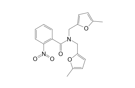 N,N-Bis[(5-methyl-2-fury)methyl]-2-nitrobenzamide