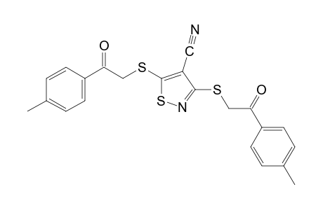 3,5-bis[(p-methylphenacyl)thio]-4-isothiazolecarbonitrile