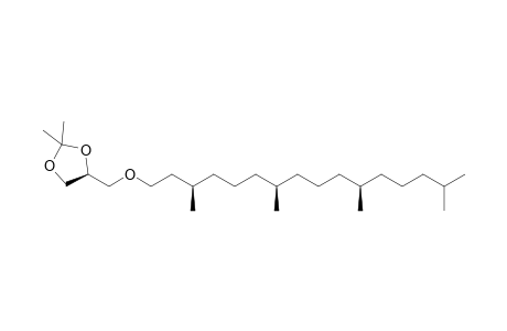 (S)-1,2-Isopropylidene-3-(3R,7R,11R)-[3',7',11',15'-tetramethylhexadecyl]glycerol