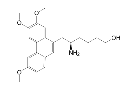 (5R)-5-amino-6-(3,6,7-trimethoxy-9-phenanthrenyl)-1-hexanol