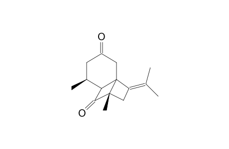 (4S,7S)-2-Isopropylidene-4,7-dimethyl-tricyclo[4.4.0.0*1,4*]decane-5,9-dione