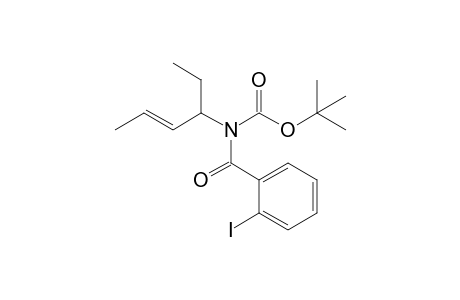 N-(t-Butoxycarbonyl)-2-iodo-N-(1'-ethyl-2'-butenyl)benzamide