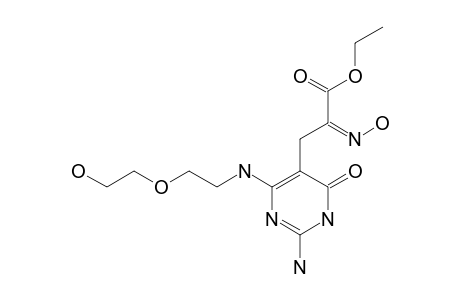 2-AMINO-6-[2-(2-HYDROXYETHOXY)-ETHYLAMINO]-5-(2-ETHOXYCARBONYL-2-HYDROXYIMINOETHYL)-PYRIMIDIN-4-(3-H)-ONE